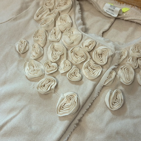 🌺 J. CREW Crewcuts Silk Floral Decal Cardigan - Picture 3 of 9